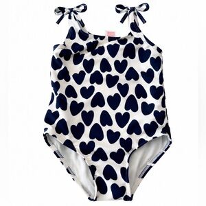 Kids Heart Print Swimsuit